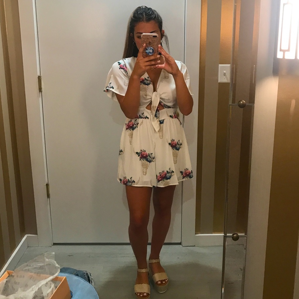 Pink Lily Romper